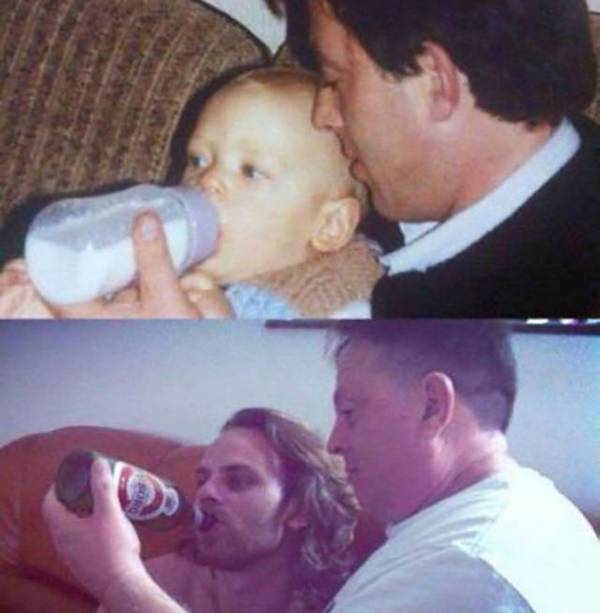 funny then and now family