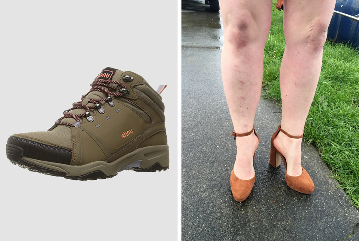 “The hiking boots I ordered online look a little different than the picture they provided.”