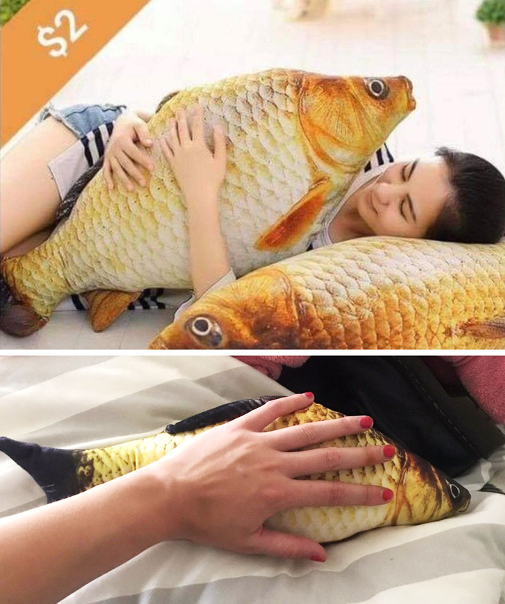 “The ’giant’ fish I ordered vs what I received”