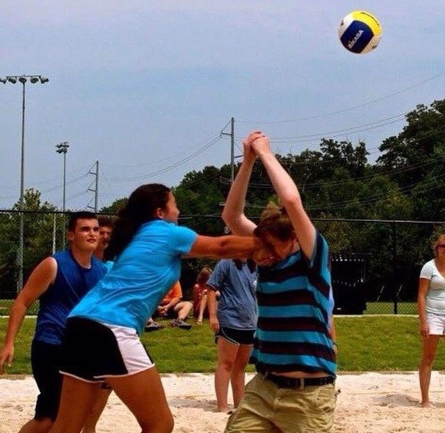 funny volleyball