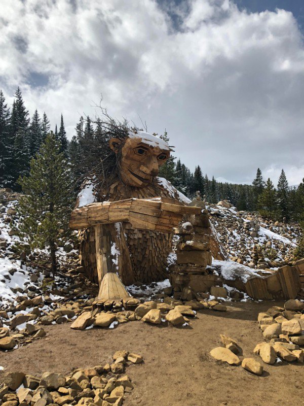 “This wooden troll in Breckenridge, Colorado.”