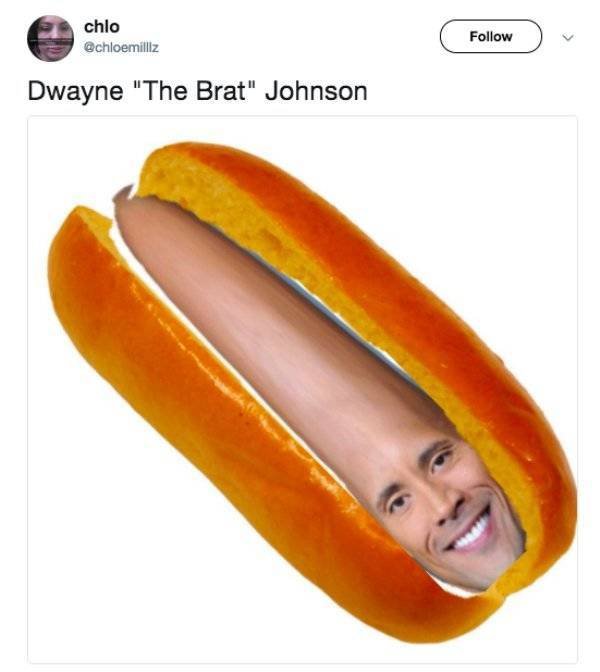 dwayne johnson memes - chlo Dwayne "The Brat" Johnson
