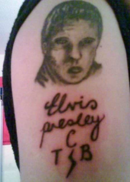 bad tattoos - worst tattoos - Elvis
