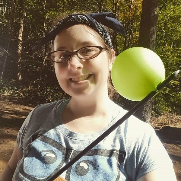 “I went away to nerd fitness camp and really took to the archery portion. In some freak shot, I managed to shoot the edge of a balloon without popping it. The instructor never saw anything like it haha.”