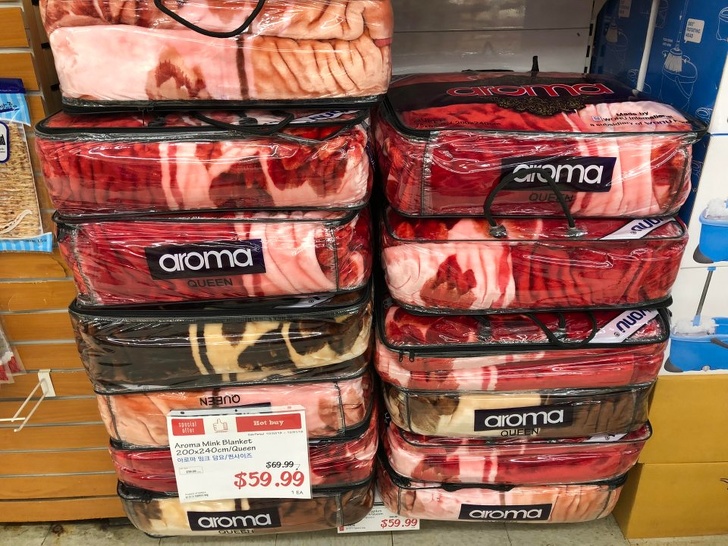 blankets look like meat