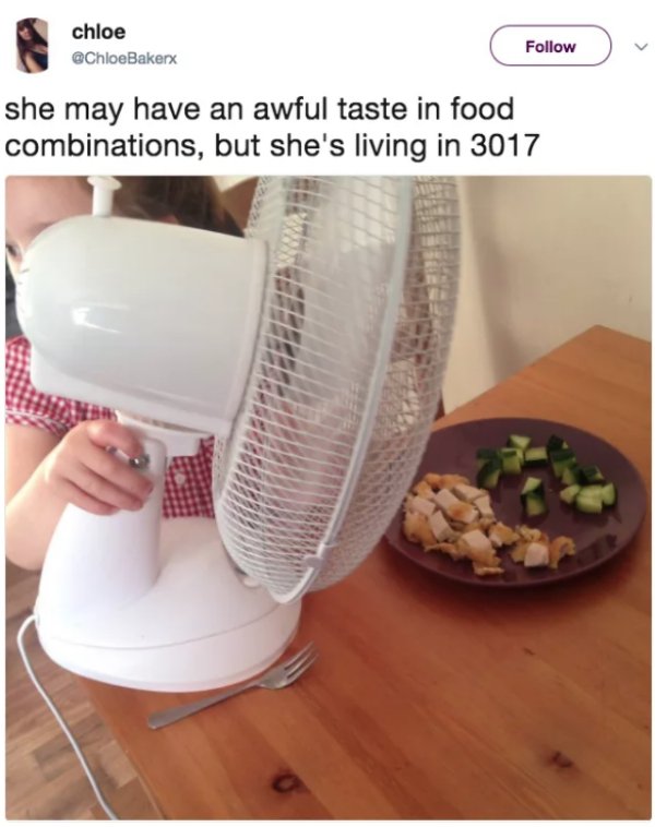 small appliance - chloe she may have an awful taste in food combinations, but she's living in 3017