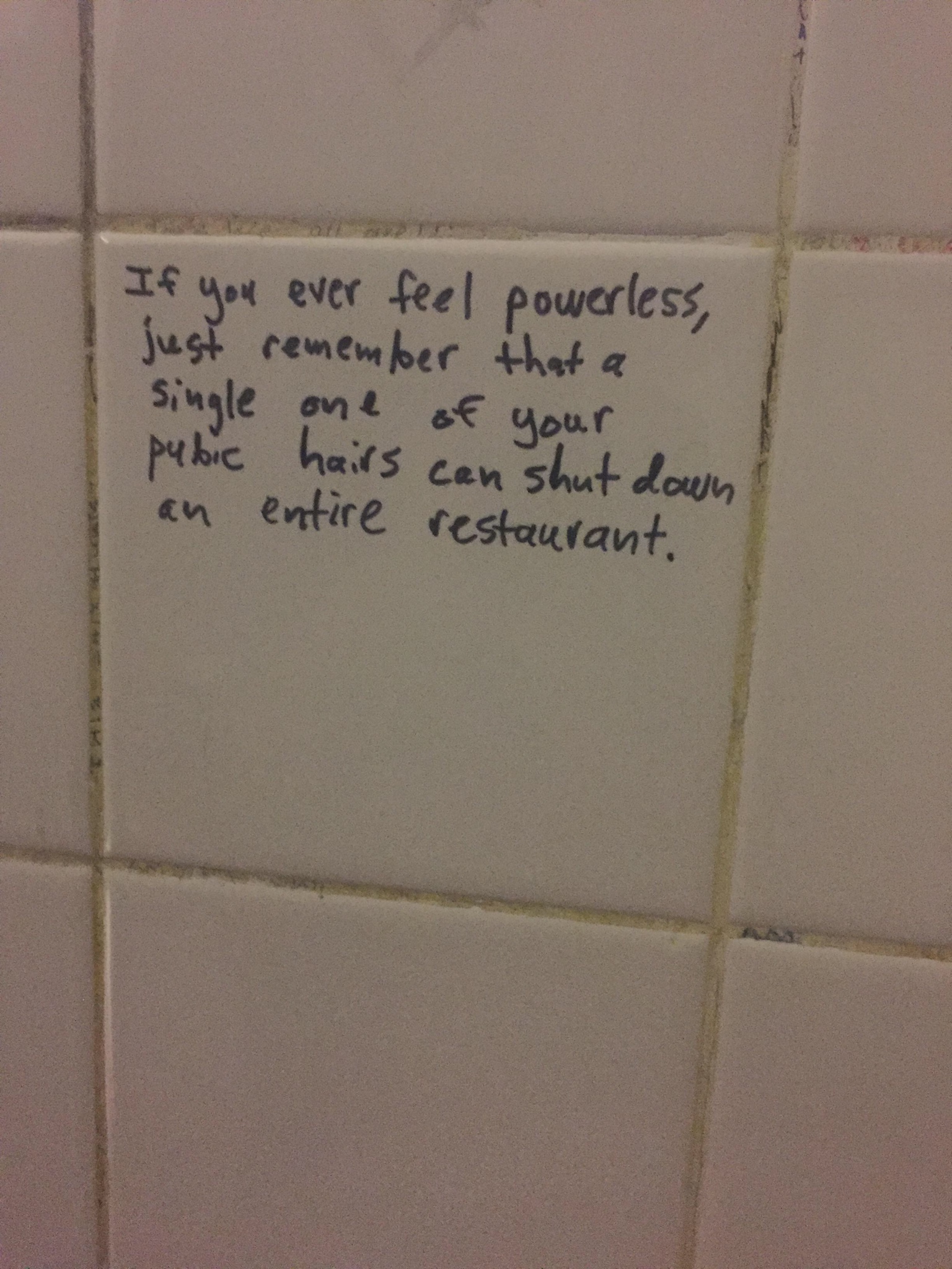 27 inspirational things written on the bathroom walls