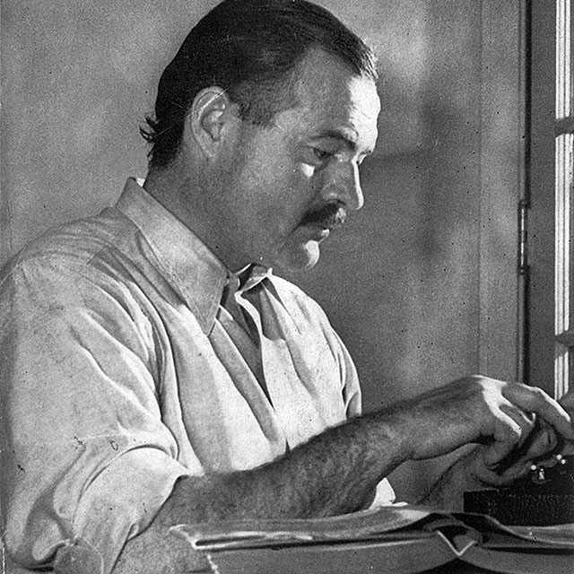 Ernest Hemingway lived through anthrax, malaria, pneumonia, dysentery, skin cancer, hepatitis, anemia, diabetes, high blood pressure, two plane crashes, a ruptured kidney, a ruptured spleen, a ruptured liver, a crushed vertebra, and a fractured skull