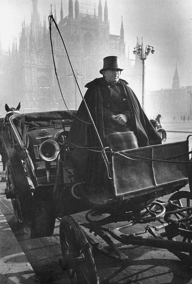 Coachman in Milan, 1930s.
