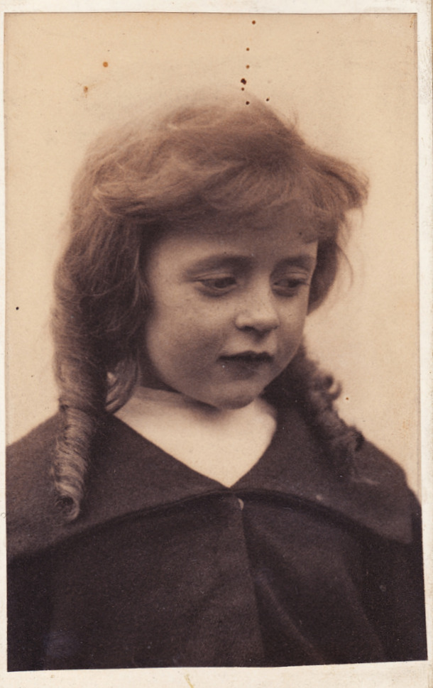 Photo of a beautiful little girl, circa 1880.