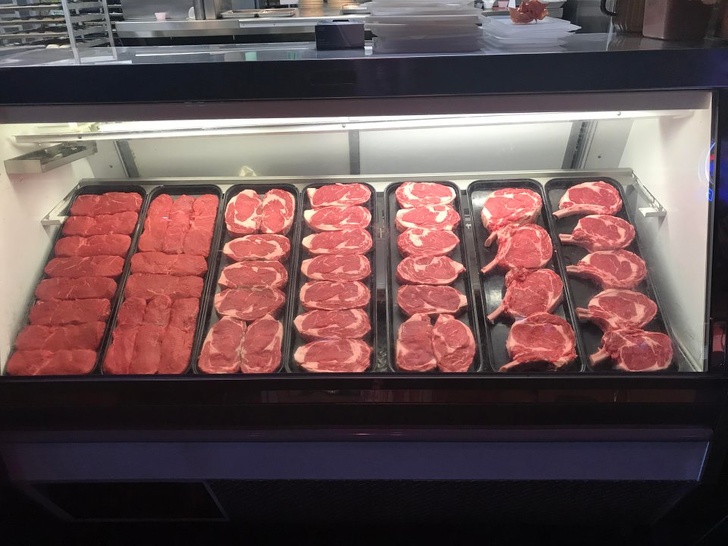 “We got a new meat cutter at the restaurant I work at, and I love the way he arranges our display case.”