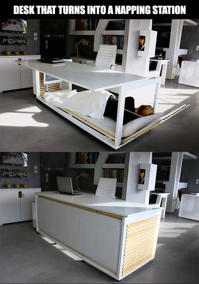 desk nap - Desk That Turns Into A Napping Station Form Form