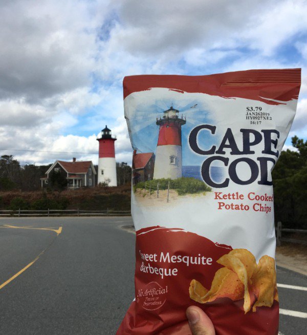 “I found the lighthouse on the bag of the Cape Cod potato chips bag.”