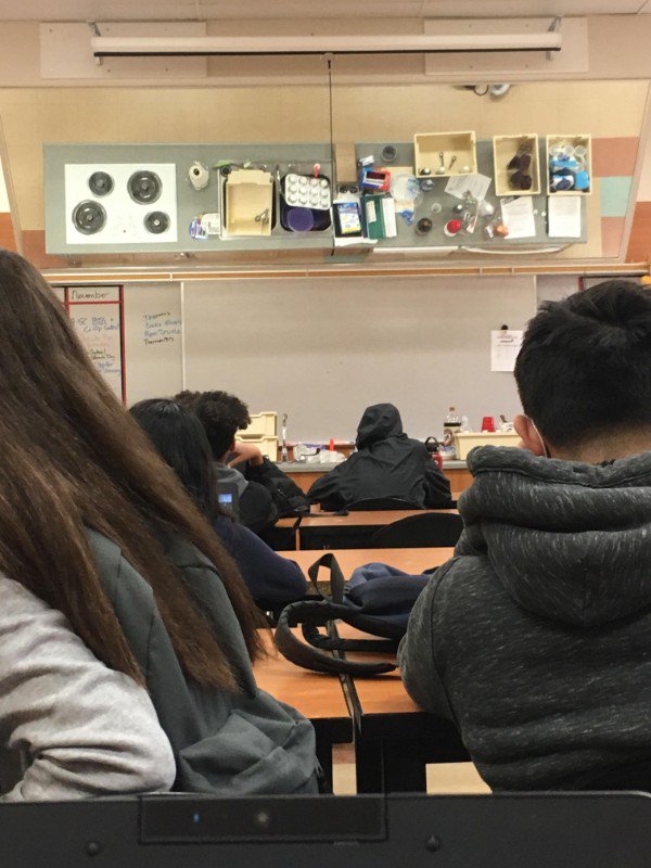 “My classroom has a mirror so we can see his counter when he’s cooking.”