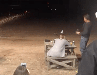 A Texas divorcee blew up her wedding dress for a happy cathartic experience.
