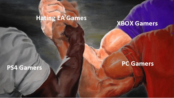 epic handshake - Hating Ea Games Xbox Gamers Pc Gamers PS4 Gamers