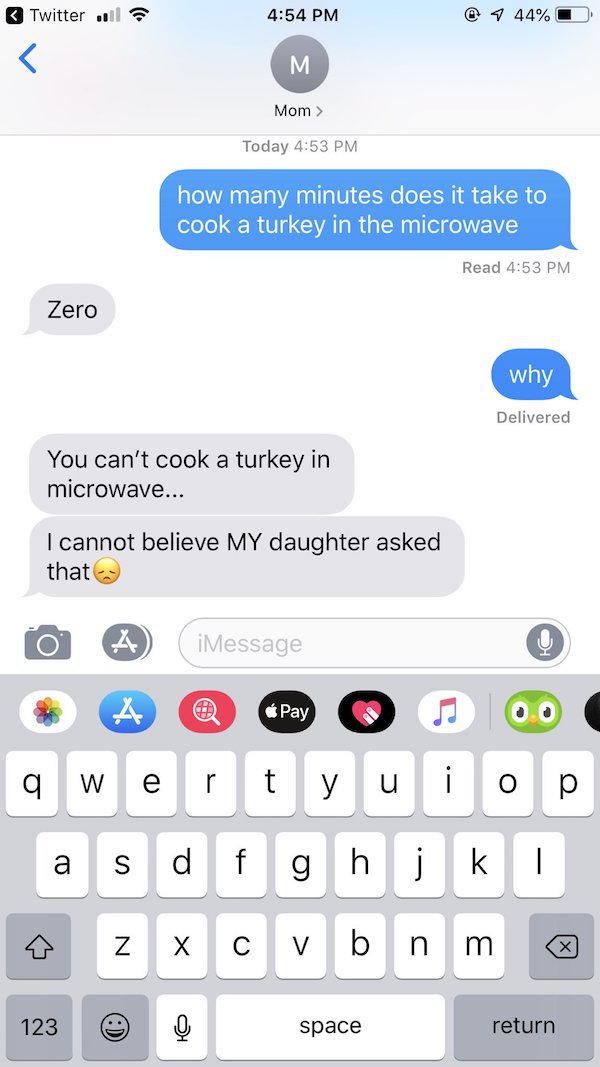 17 moms react when asked how to cook a turkey in the microwave