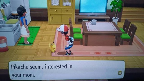 meme of pikachu seems to be interested in your mom - Pikachu seems interested in your mom.