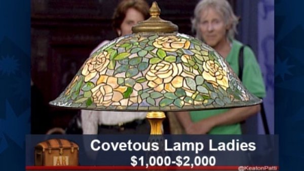 antique roadshow tiffany lamps - Covetous Lamp Ladies $1,000$2,000 KeatonPatti