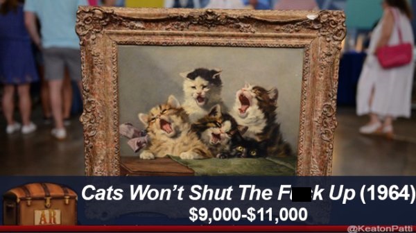 cats won t shut the fuck up 1964 - Cats Won't Shut The Fi k Up 1964 $9,000$11,000 Ar