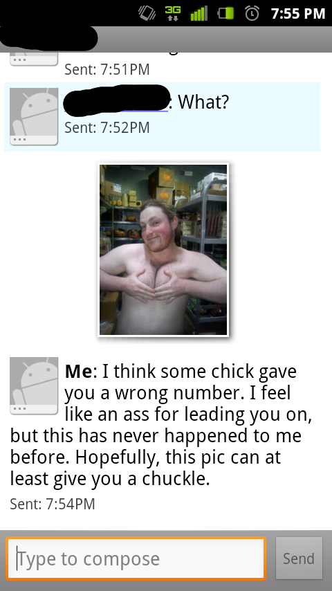 This guy has some fun with a wrong number