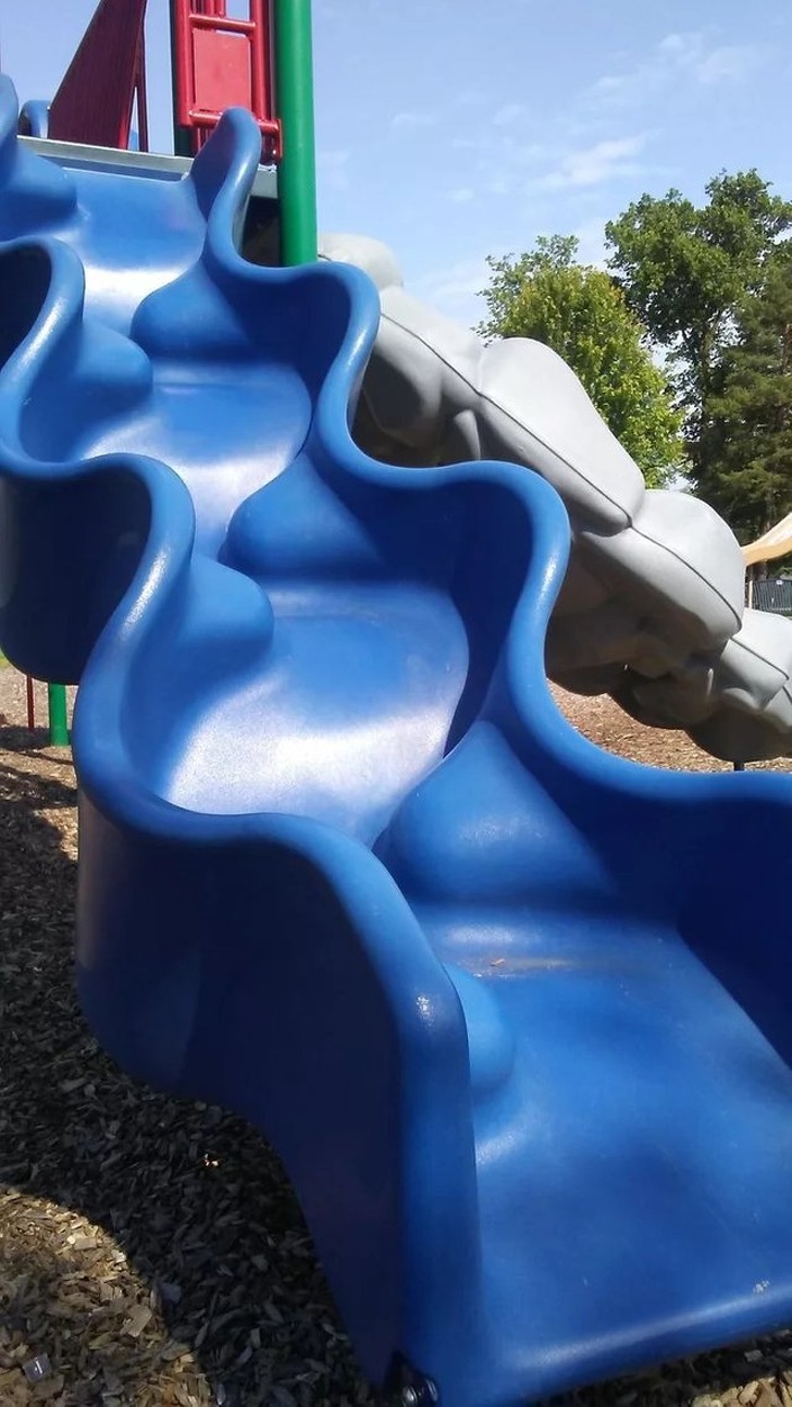How are kids supposed to slide down this?