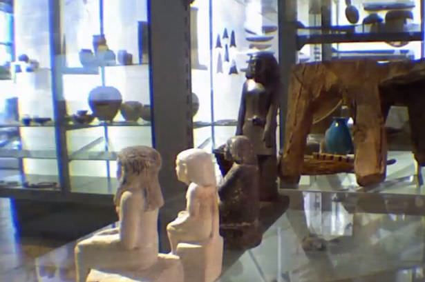 The Spinning Relic. At the Manchester Museum, a 4,000-year-old Egyptian statue has frightened curators and observers alike for many years. The statue, known as Neb-Senu, is a 25-centimeter-tall (10 in) soul container that was made sometime around 1800 BC for a single man. The statue has reportedly frequently moved inside its glass case.