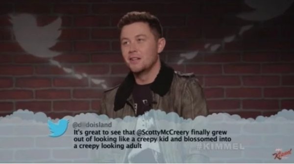 video - doisland It's great to see that McCreery finally grew out of looking a creepy kid and blossomed into a creepy looking adult Kimmel