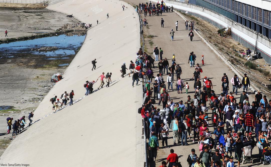 caravan border tear gas - Mario TamaGetty Images