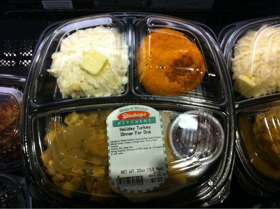 turkey dinner for one - Meals in Minutes Dierbergs Kitchens Holiday Turkey Dinner For One del bring av We w wye very www. Net Wt. 20oz 148 402 Nov 24.13 70 $7.99