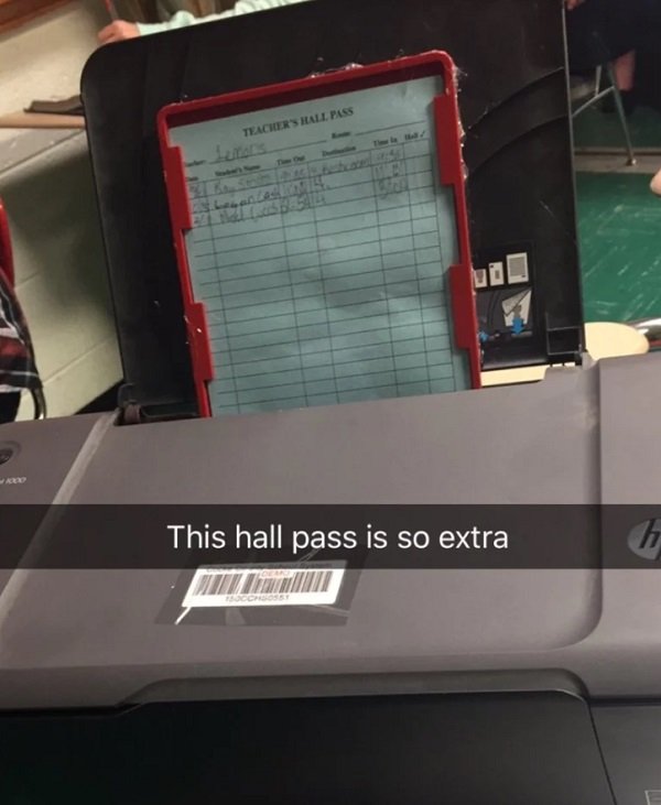 weird hall passes - Teachers Hall Pass This hall pass is so extra