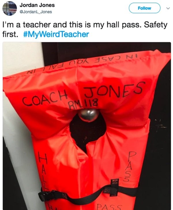 funny teacher hall passes - Jorda Jordan Jones v I'm a teacher and this is my hall pass. Safety first. Teacher Coach Jones 'Ass