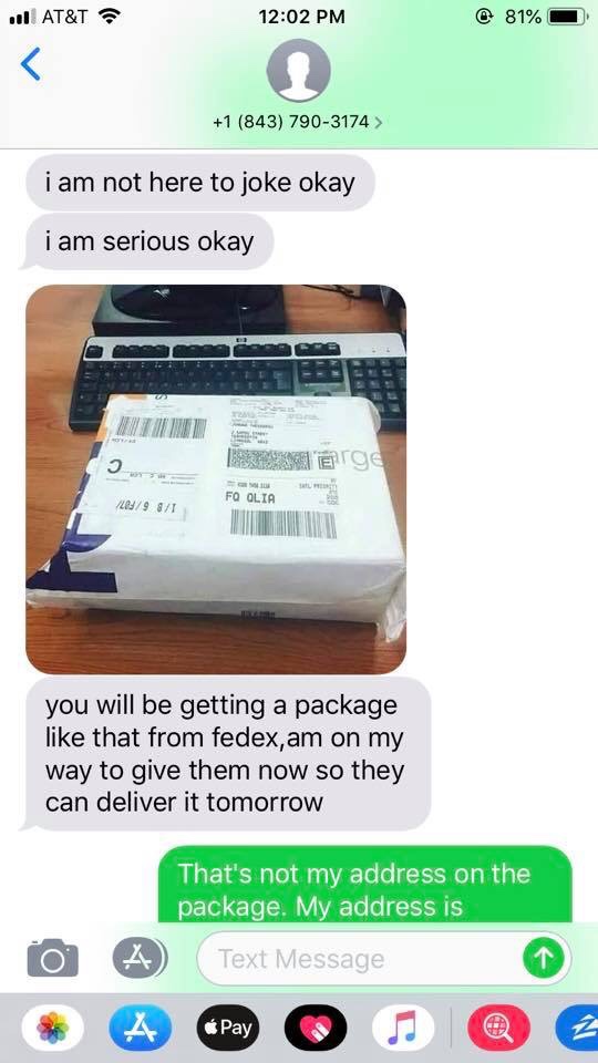 Guy turns the table on this fedex scammer