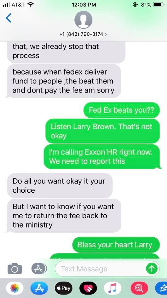 Guy turns the table on this fedex scammer