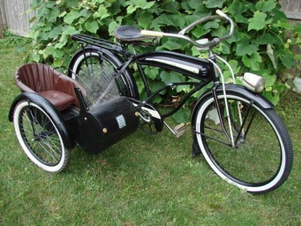 vintage bicycle sidecar
