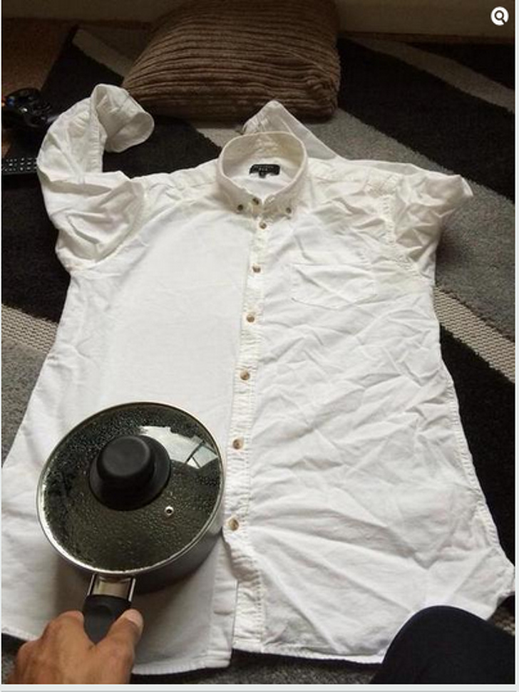 iron a shirt without an iron