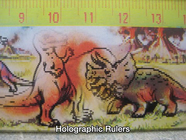 holographic dinosaur ruler - Holographic Rulers