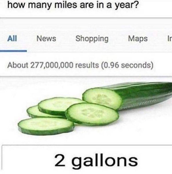 longer you look the worse it gets - how many miles are in a year? All News Shopping Maps About 277,000,000 results 0.96 seconds 2 gallons