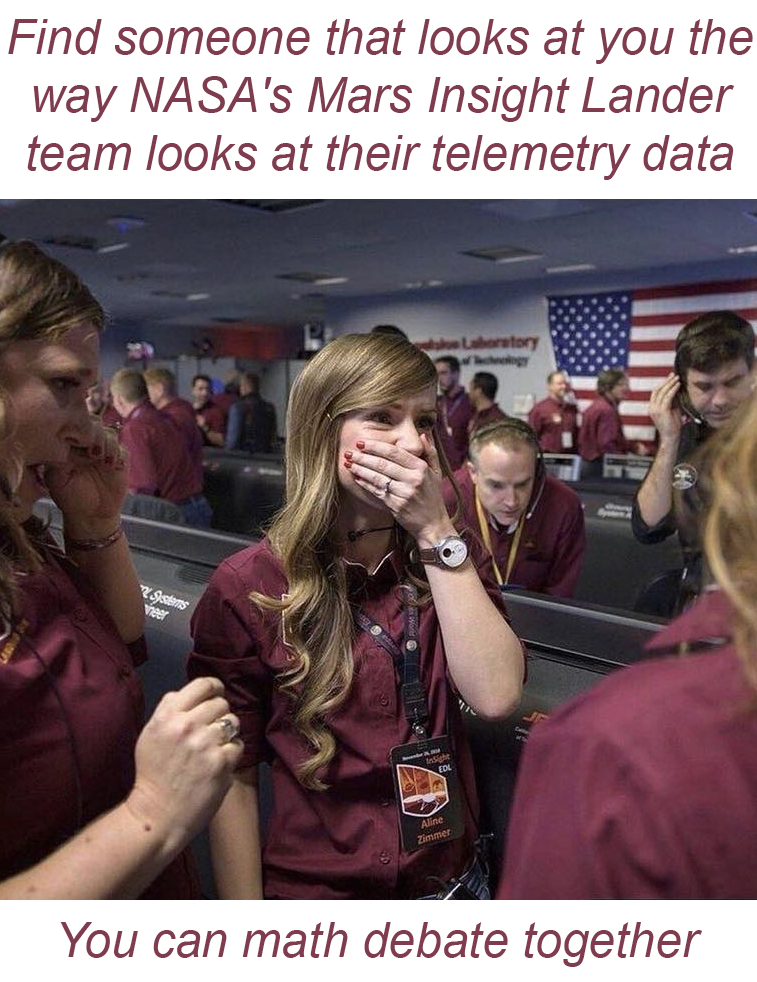 aline zimmer nasa - Find someone that looks at you the way Nasa's Mars Insight Lander team looks at their telemetry data You can math debate together