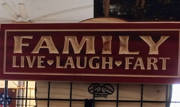 street sign - Famh Fari Live Laugh Fart