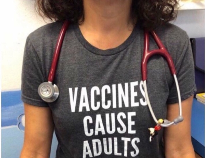 meme t shirt - Vaccines Cause be Adults