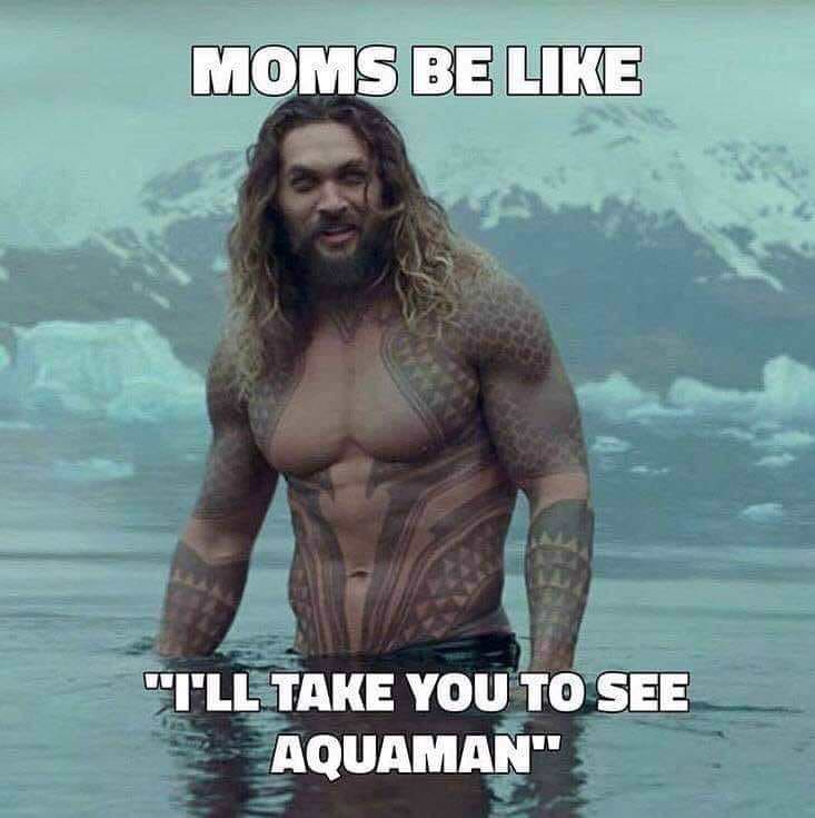 meme jason momoa aquaman - Moms Be "T'Ll Take You To See Aquaman"