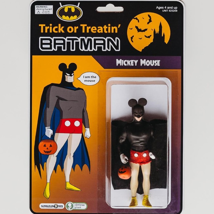 obvious plant toys - Warning Ages 4 and up Unit 825209 A De Trick or Treatin' Batman Mickey Mouse I am the mouse Darbas obvious plant