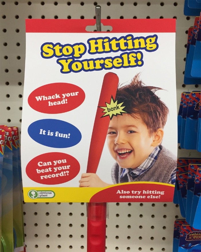 obvious plant toys - Stop Hitting Yourself! Whack your head! bonk It is fun! Bolo Can you beat your record!? obvious plant Also try hitting someone else!