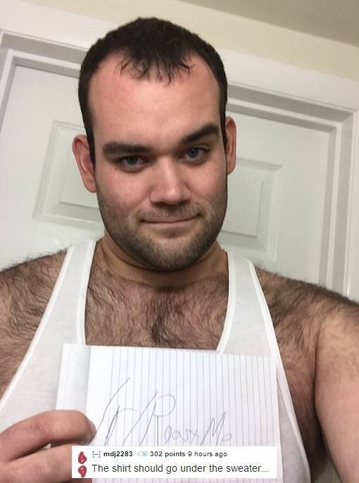 savage r roastme - 11 mdj2283 3 02 points 9 hours ago The shirt should go under the sweater...