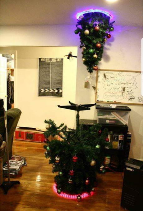 random portal themed christmas tree