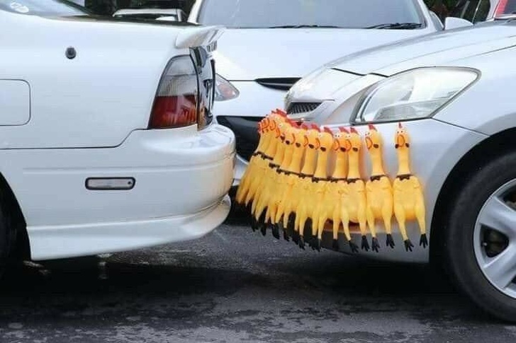 For those who are tired of drivers parking too close.