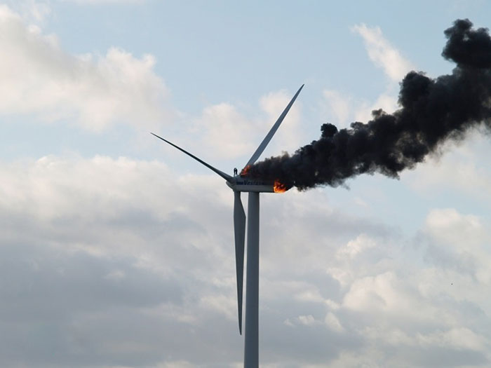 Two Engineers Died When The Windmill They Were Working On Caught Fire