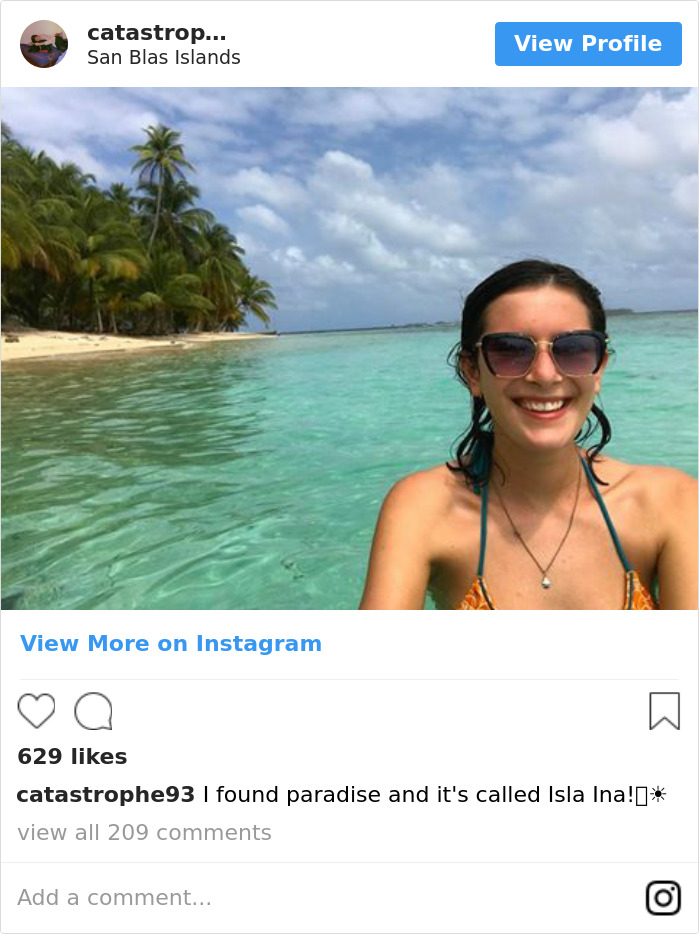 Last Instagram Post One Day Before The Murder Of American Tourist Catherine Johanett