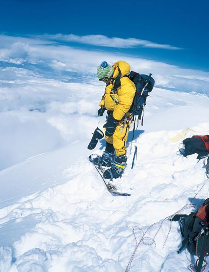 Last Photo Of French Snowboarder Marco Siffredi On Mt Everest, 2002